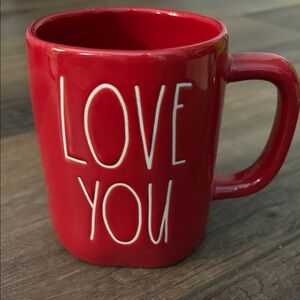 Rae Dunn Red 'Love You' Mug